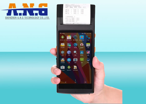 China. 5.5 pulgadas Android 6.0 GPS PDA NFC Reader 1D / 2D escáner de códigos de barras 58mm terminal de impresión digital proveedor