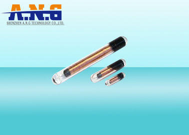 Clear LF Passive Rfid Glass Tag / Contactless Animal Tracking Tags With Syringe