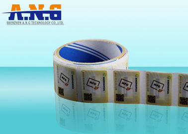 Roll packing 13.56mhz NFC Sticker Tags 203 printed For Asset Management