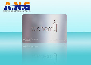 Durable Metal Business Cards Heat - resistant , Waterproof VIP Membership card