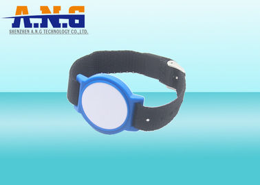 Nylon rfid wrist band , rfid concert wristbands / arm tag easy to take