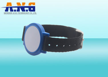 Nylon rfid wrist band , rfid concert wristbands / arm tag easy to take