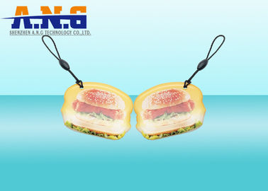 Durable Contactless RFID Epoxy Tag Payment Resin Keychains printing