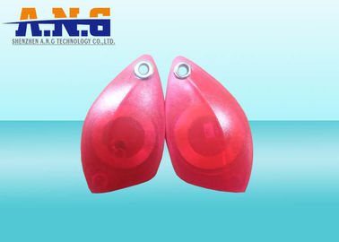 High Frequency Red Translucent Rfid Key Fob IP67 Shark Type With Polycarbonate