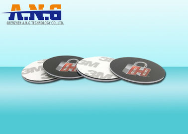 Plastic Coin Token Programmable Rfid Tags With 3M Adhesives,13.56Mhz Frequency