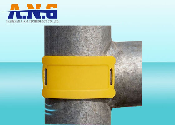 IP68 Waterproof Outdoor Working Aviation Leather RFID UHF Tag Cambered Surface Bonding Gas Cylinder UHF Tag