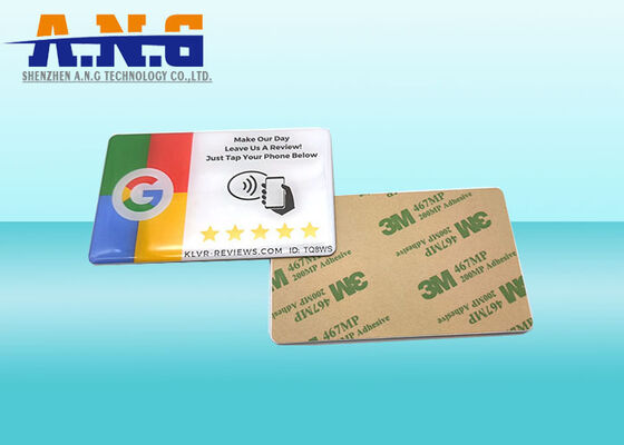 High Quality Customize Printing Epoxy NFC Card Google Reviews Card