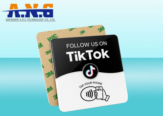 Customize Printing Epoxy NTAG 213/215/216 INS Tiktok Facebook Google NFC Review Card