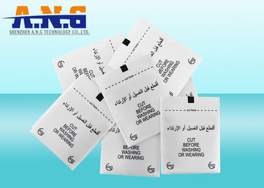 RFID UHF Tamper Proof Hang Tag Paper Aluminum 860-960MHZ 90x25mm 45x45mm