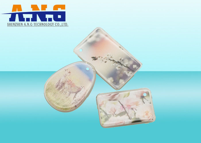 Durable RFID Crystal Epoxy Material Coated Jelly Tag For Management , reliable