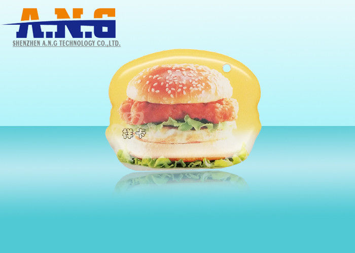 Durable Contactless RFID Epoxy Tag Payment Resin Keychains printing