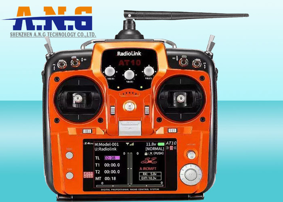 Nuevo producto At10II 12 canales Transmisor RC Radio control remoto para Quadcopter de bote de cebo