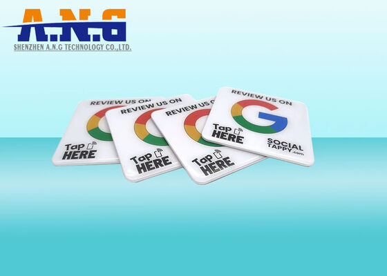 Tarjeta NFC de Epoxy con Impresión Personalizada de Alta Calidad para Reseñas de Google